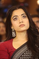 Rashmika Mandanna Black Saree Pics